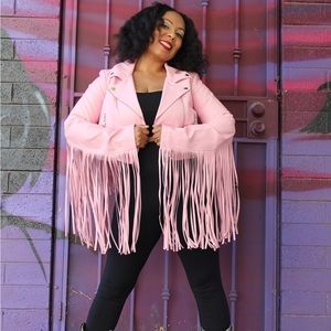 Barbie Pink Dolls Kill Sugar Thrillz Under the Lights Moto Jacket